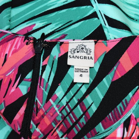 Sangria Multicolored Sleeveless Dress - Picture 3 of 3